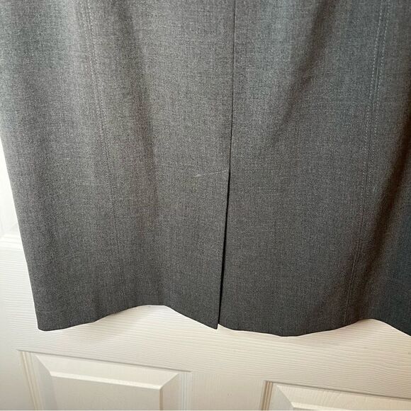 Apostrophe Essentials Pencil Mini Skirt Pockets Grey 8 - Picture 4 of 9